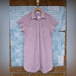STATESIDE BUTTON DOWN PLAID DRESS size medium